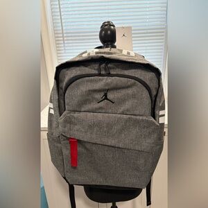 Jordan Black and Gray Backpack